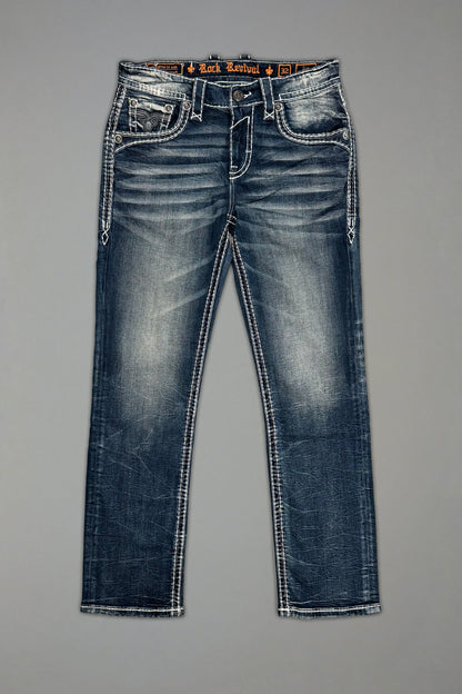 Jim Straight Jeans in Dark Blue