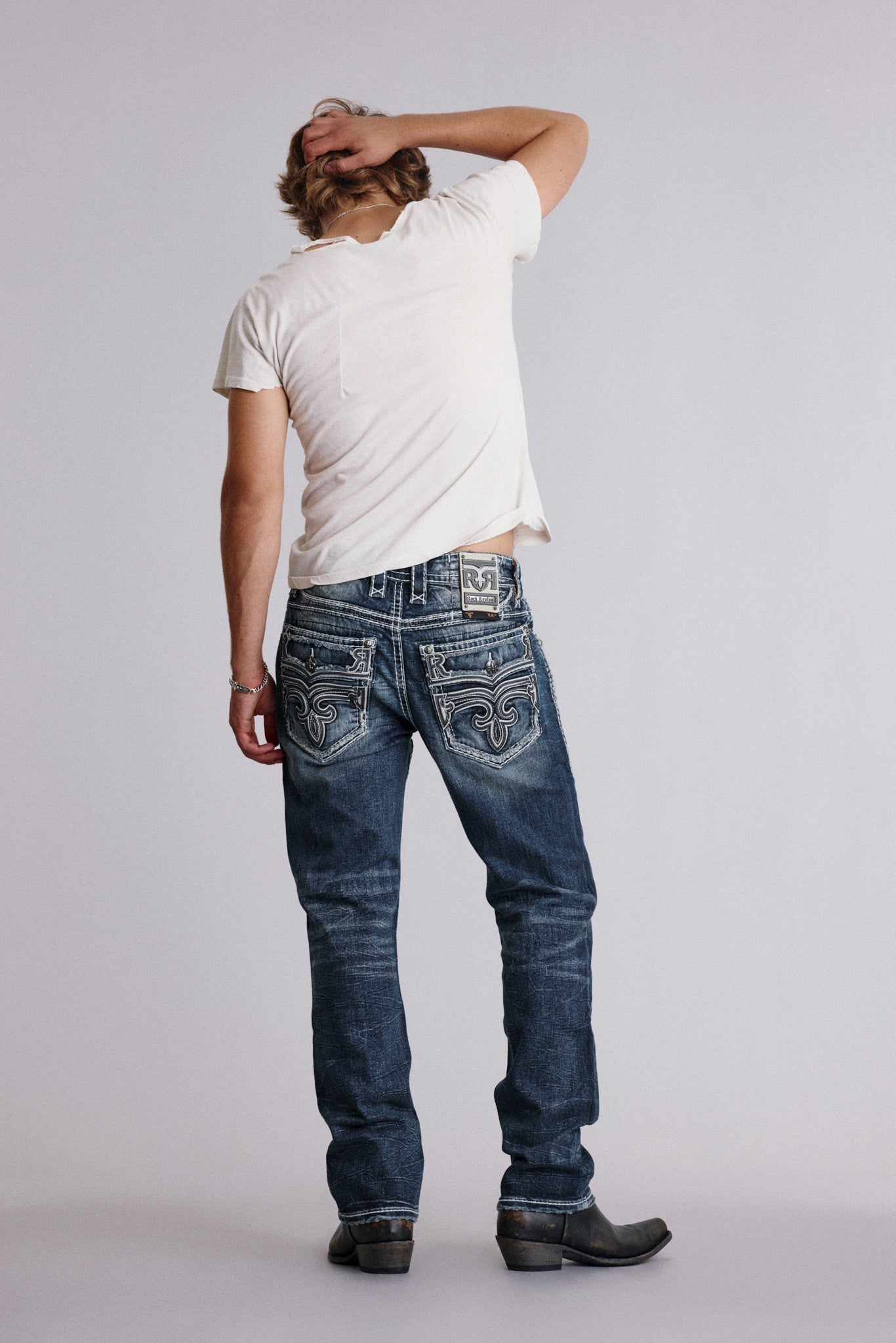 Jim Straight Jeans in Dark Blue