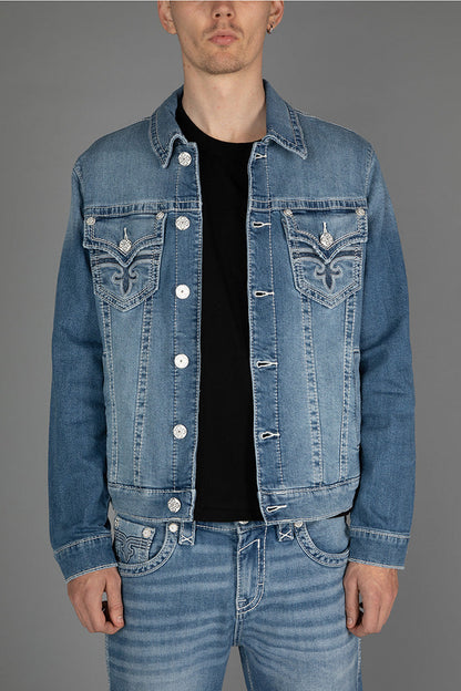Jegor Denim Jacket in Medium Blue
