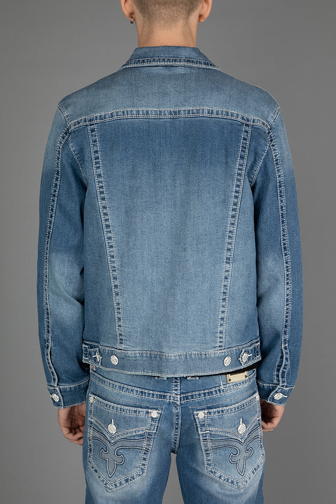 Jegor Denim Jacket in Medium Blue