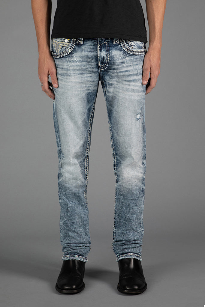 Cassian Alt Straight Jeans in Light Blue