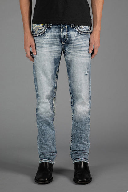 Cassian Alt Straight Jeans in Light Blue