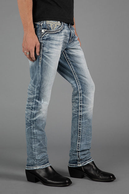 Cassian Alt Straight Jeans in Light Blue