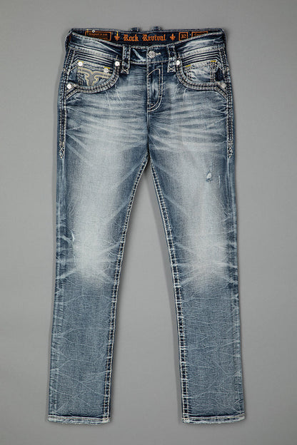 Cassian Alt Straight Jeans in Light Blue