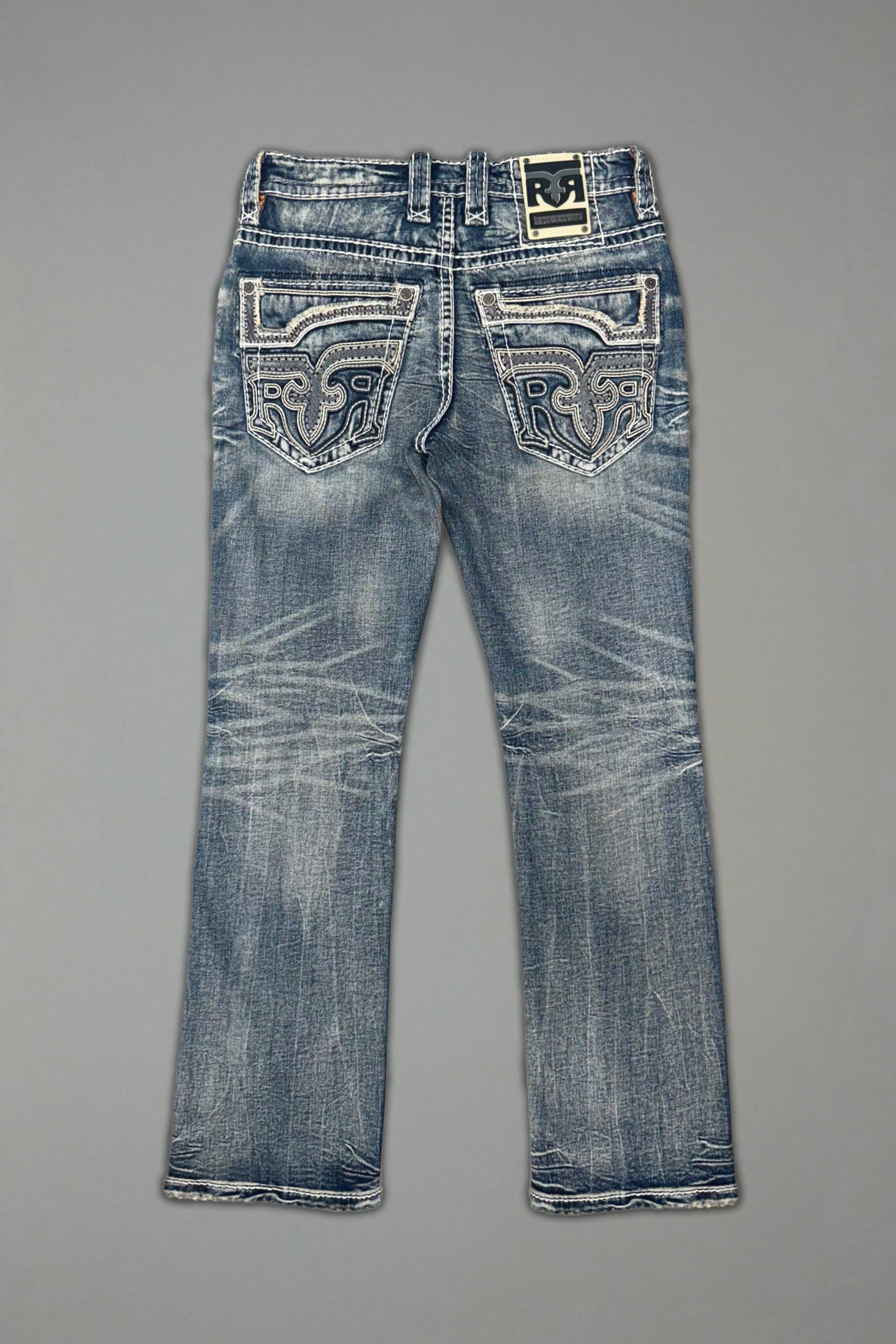 Xander Bootcut Jeans in Medium Blue