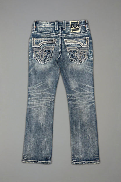 Xander Bootcut Jeans in Medium Blue