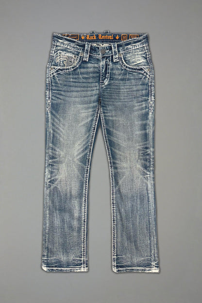 Xander Bootcut Jeans in Medium Blue
