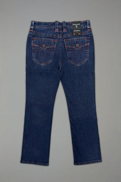 Clark Relaxed Straight in Dark/Red