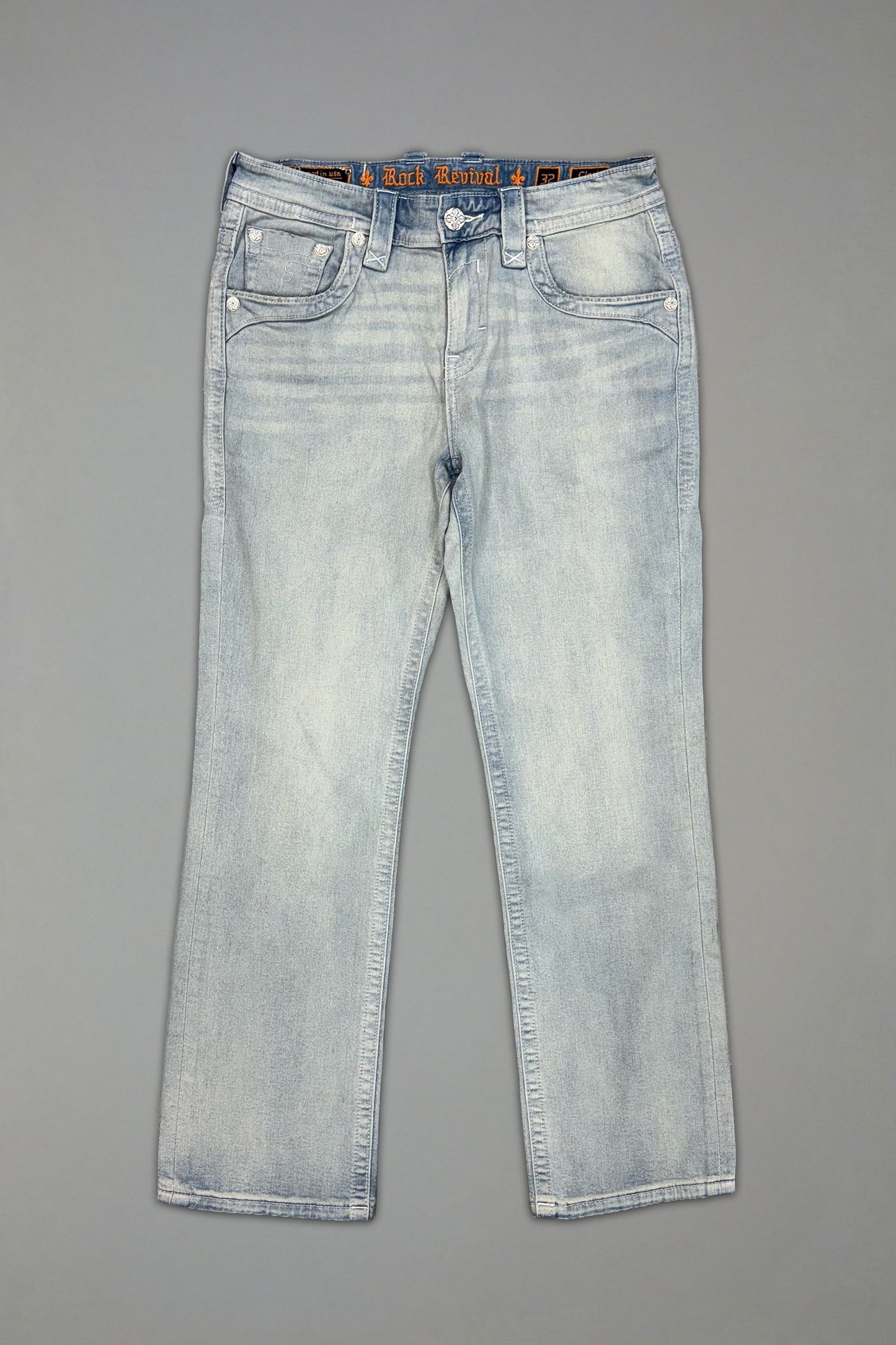 Clark Relaxed Straight in Super Light Wash