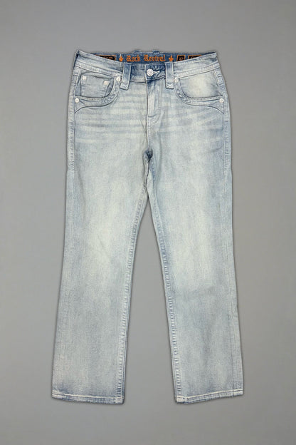 Clark Relaxed Straight in Super Light Wash