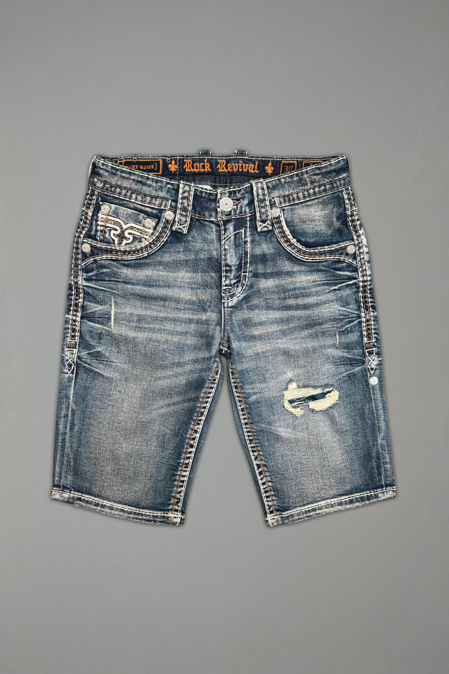 Zayn Denim Shorts in Medium Blue