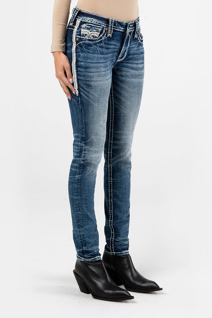 Bambi Skinny Jeans in Medium Blue