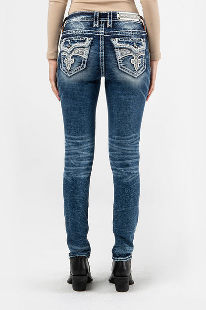 Bambi Skinny Jeans in Medium Blue