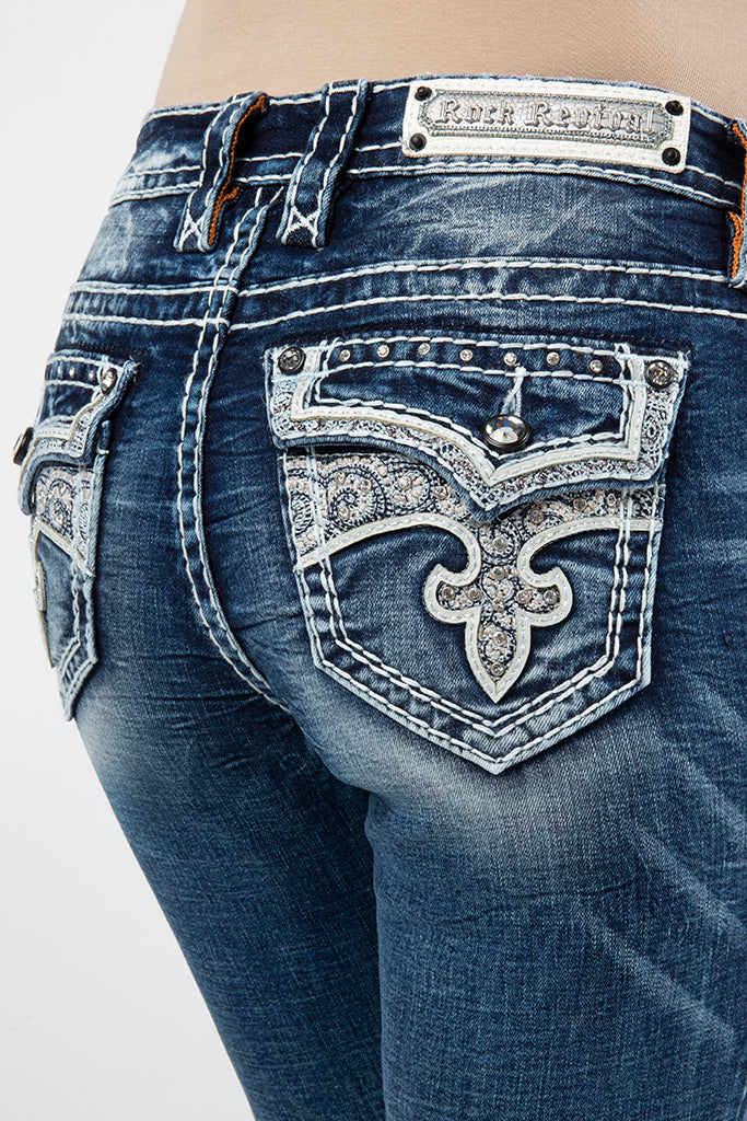 Bambi Skinny Jeans in Medium Blue