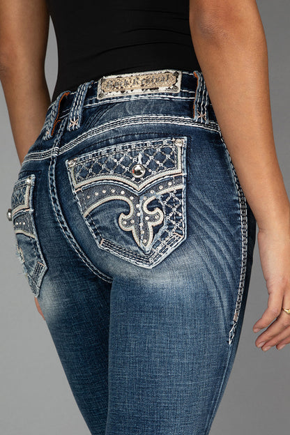 Yui Bootcut Jeans in Medium Wash