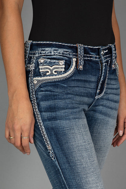 Yui Bootcut Jeans in Medium Wash