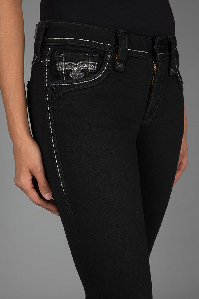 Yui Bootcut Jeans in Black