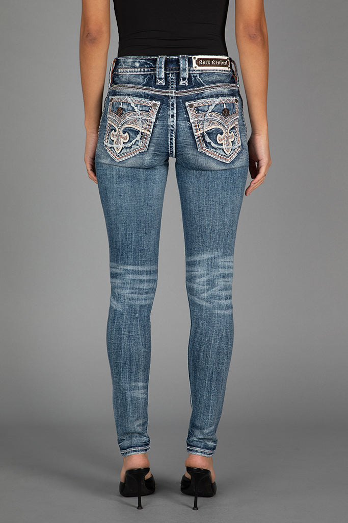 Yui Skinny Jeans in Medium Blue