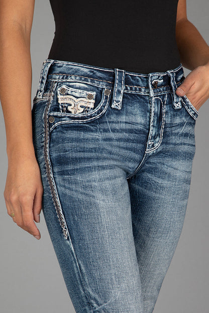 Yui Skinny Jeans in Medium Blue