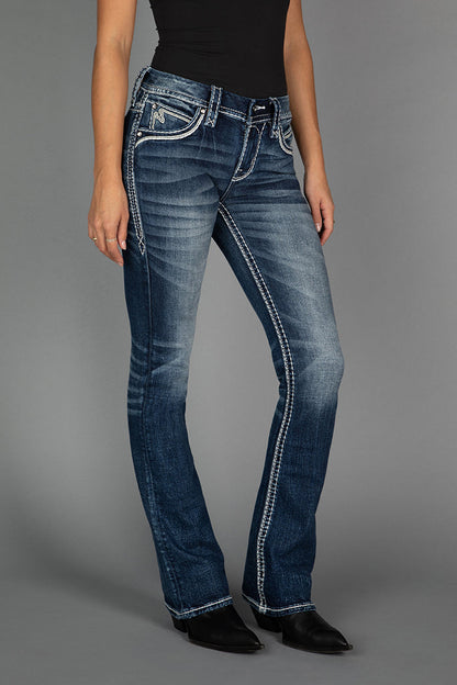 Esther Bootcut Jeans in Medium Blue