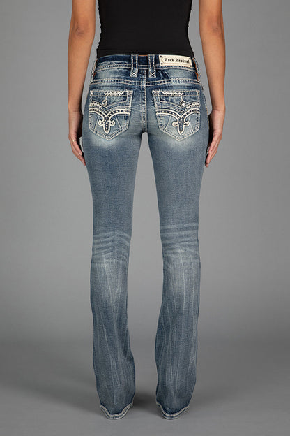 Lesia Low-Rise Bootcut Jeans