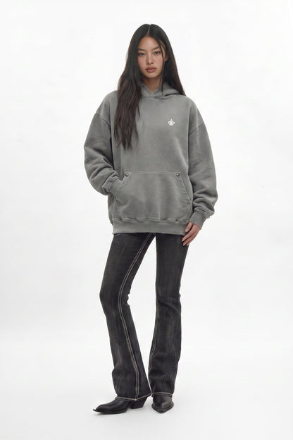 Rock Essential Hoodie in Gray (W)