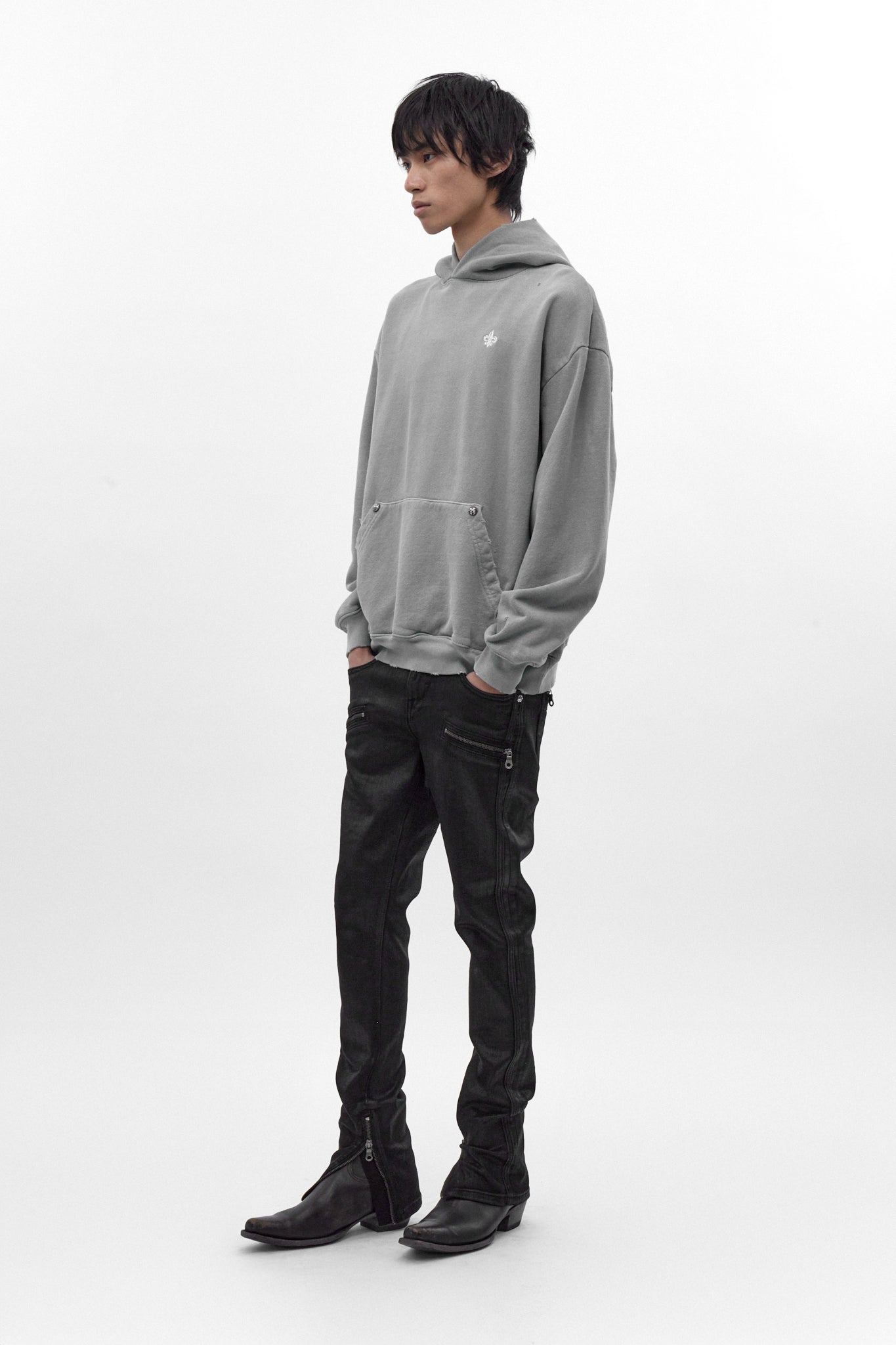 Rock Essential Hoodie in Gray