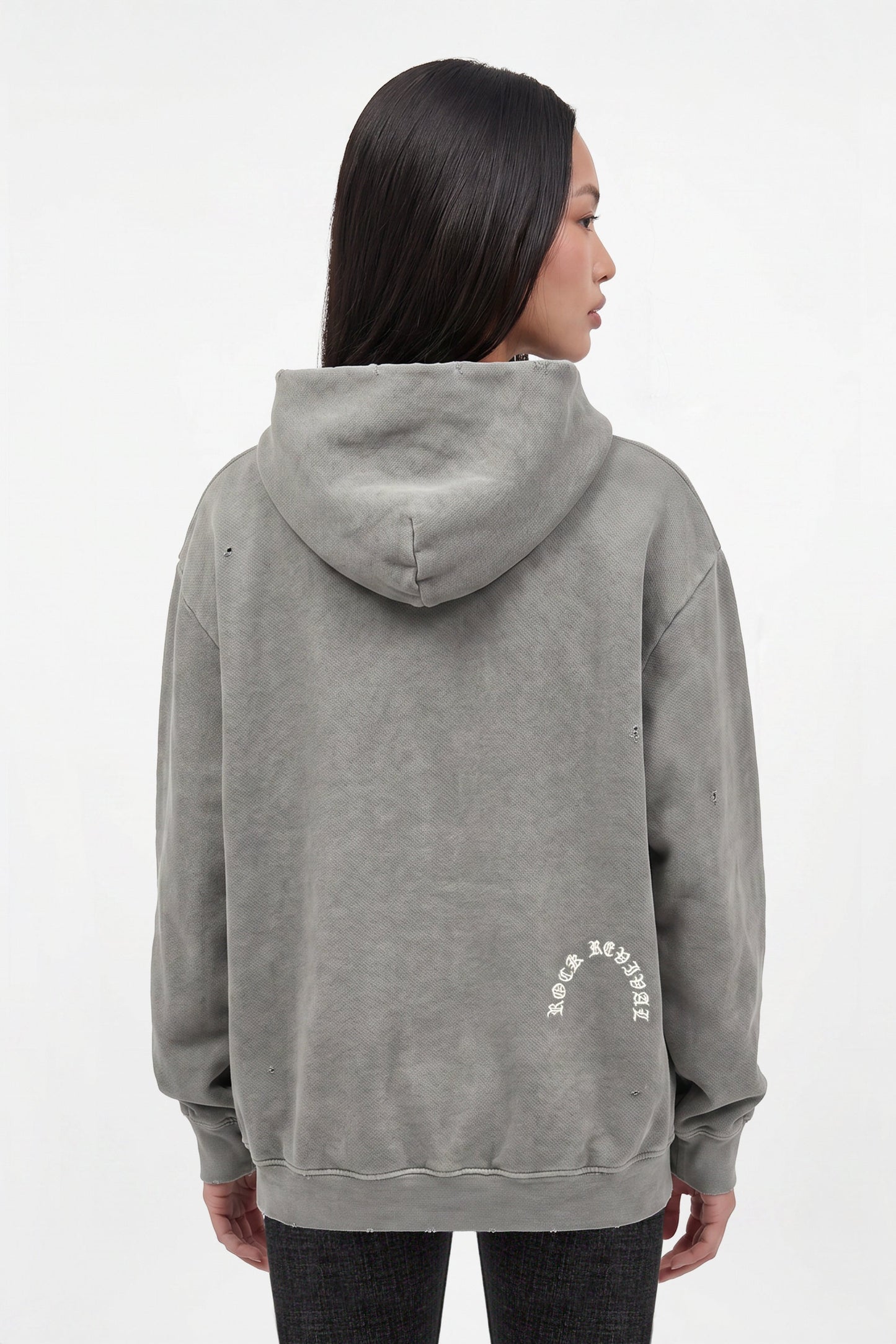 Rock Essential Hoodie in Gray (W)