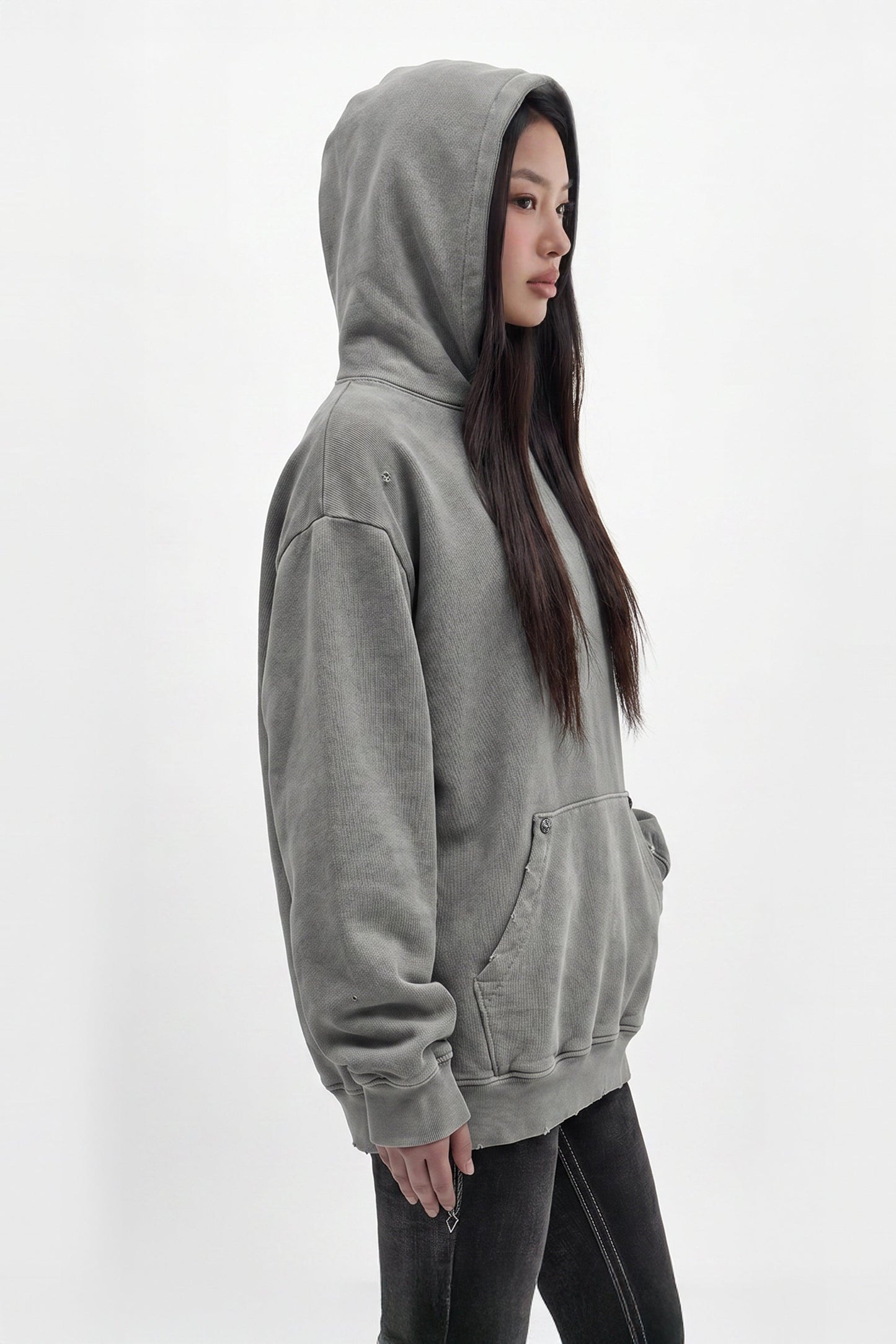 Rock Essential Hoodie in Gray (W)