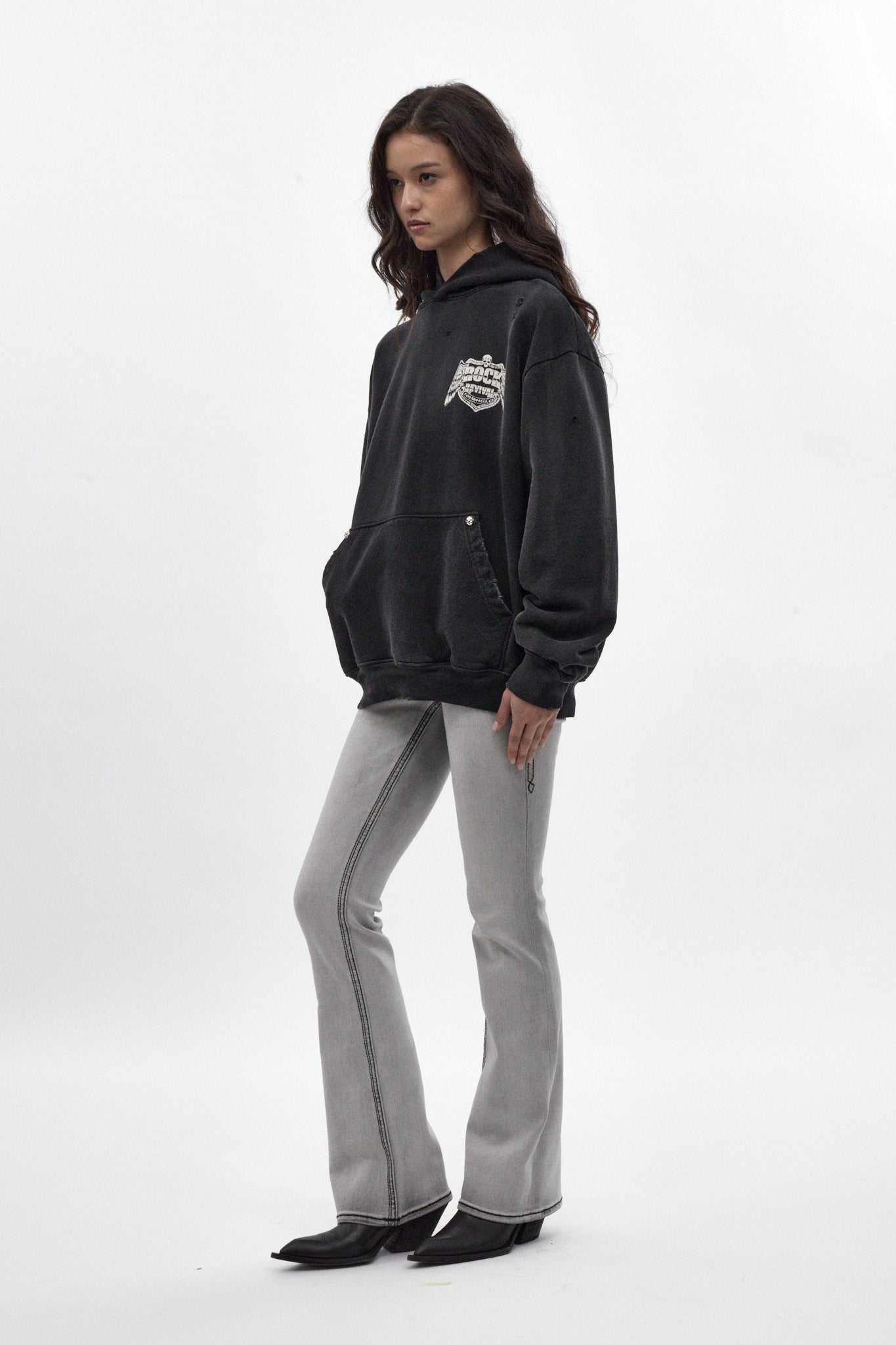 Mayhem Hoodie in Black (W)
