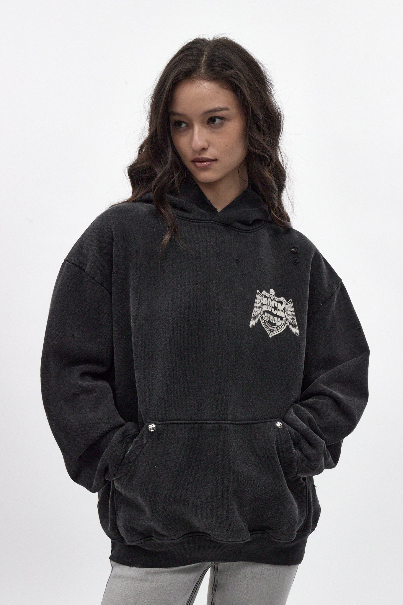 Mayhem Hoodie in Black (W)