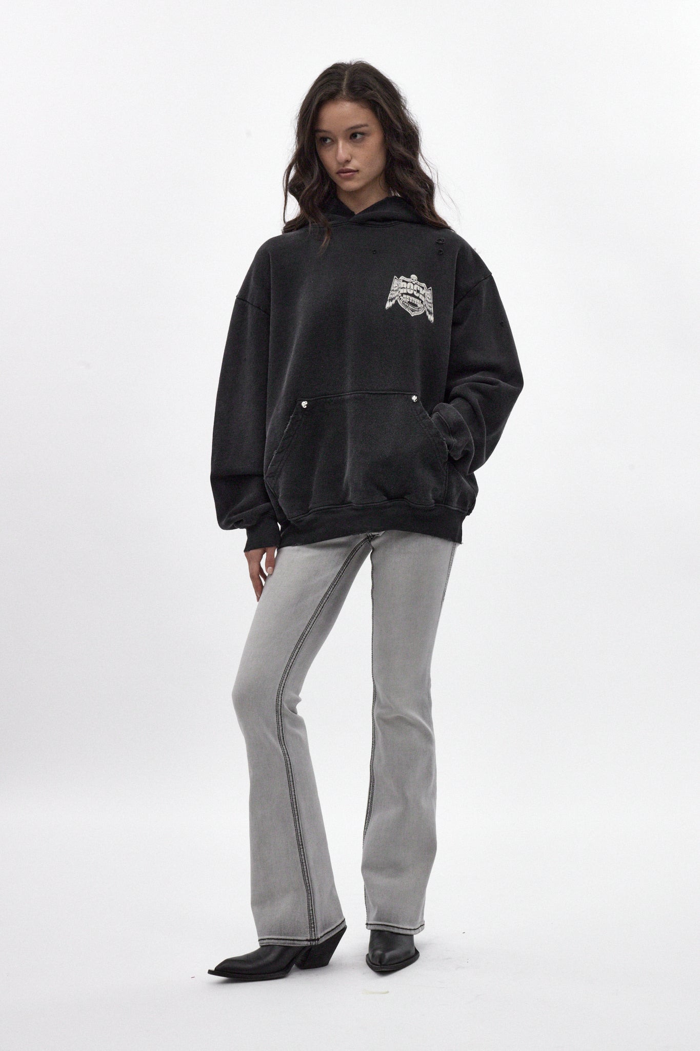Mayhem Hoodie in Black (W)