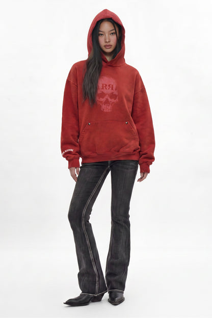 Graveyard Hoodie in Red (W)