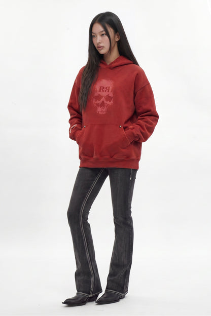 Graveyard Hoodie in Red (W)