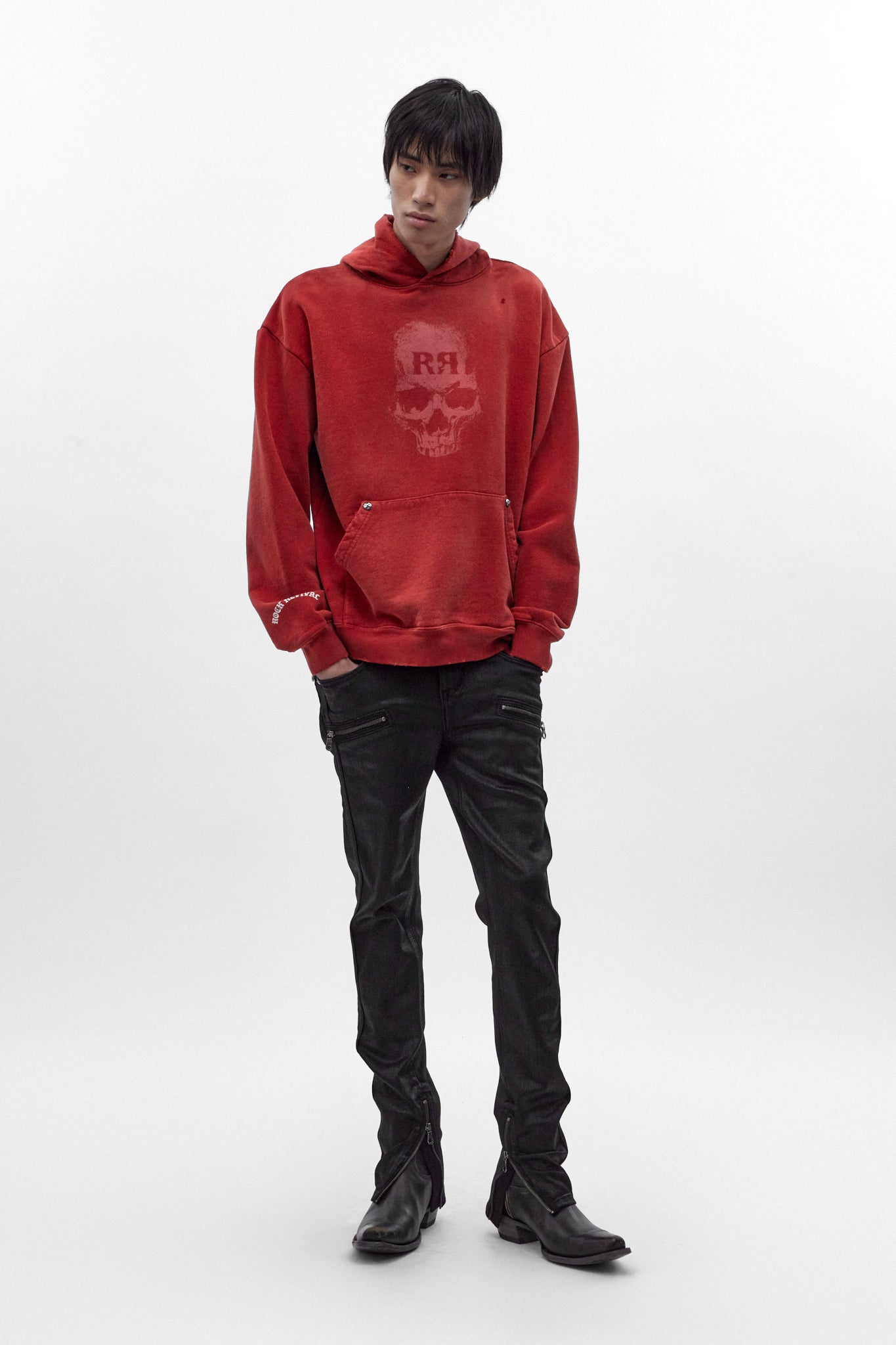 Graveyard Hoodie in Red
