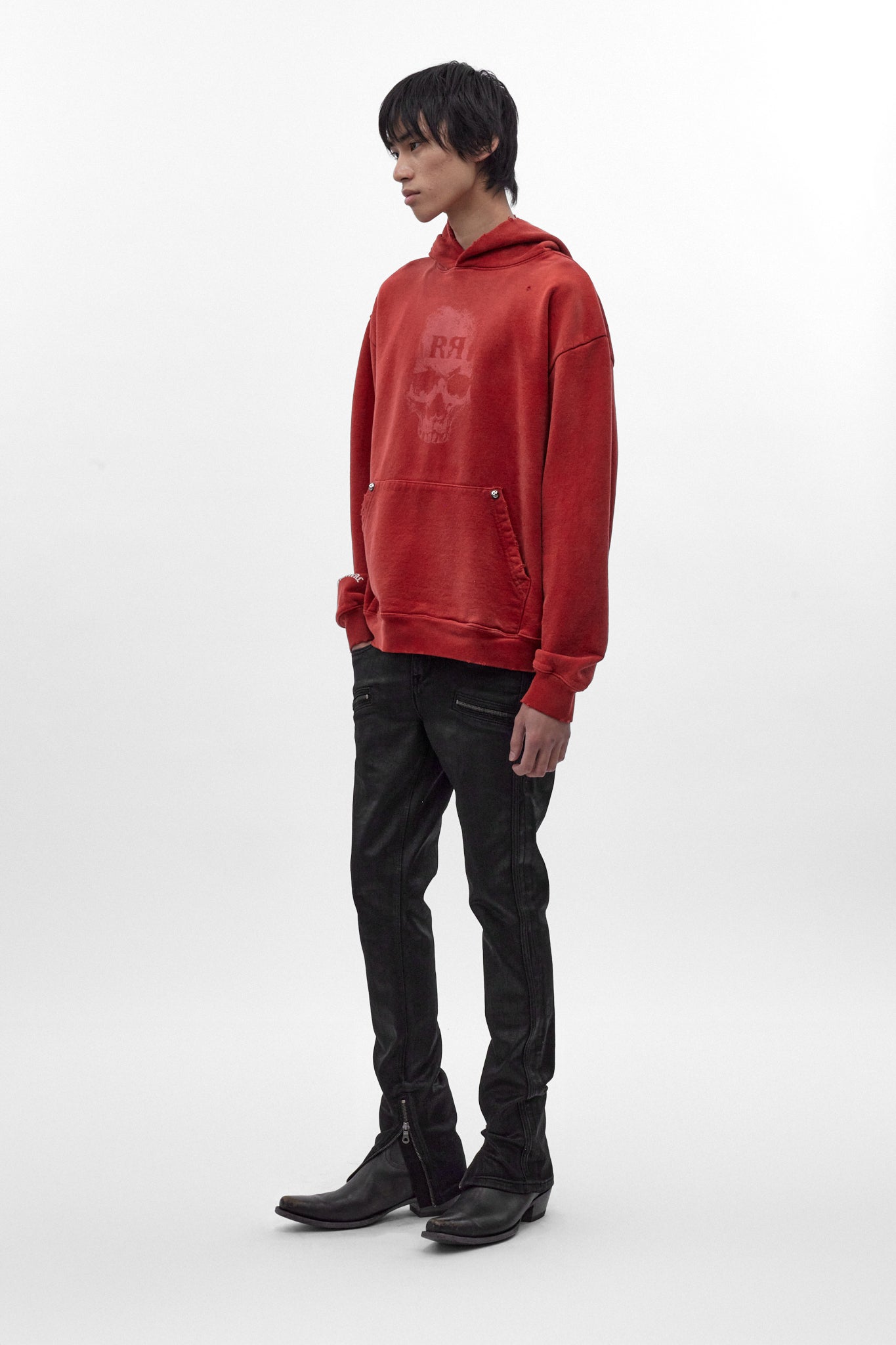 Graveyard Hoodie in Red