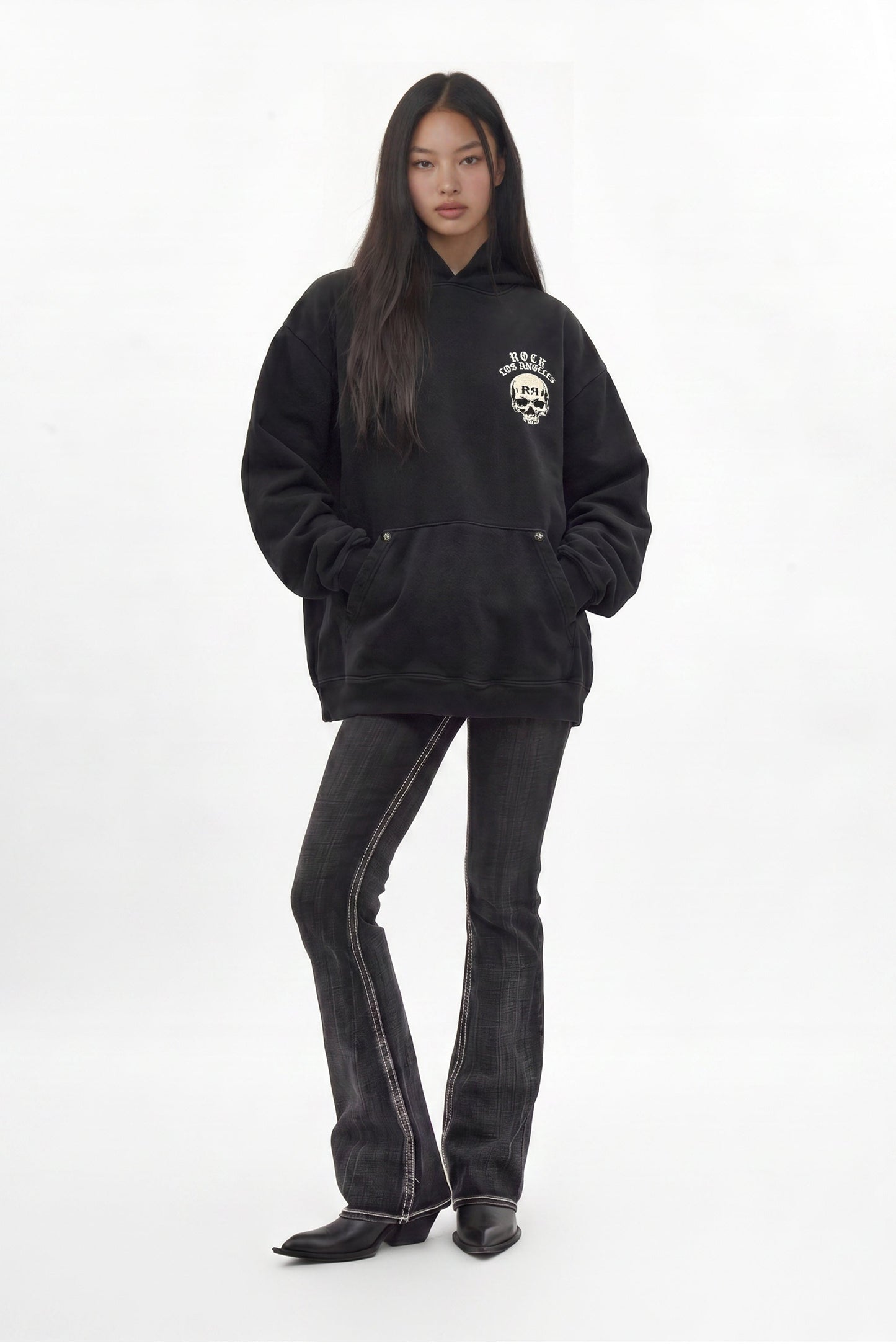 Grim Hoodie in Black (W)