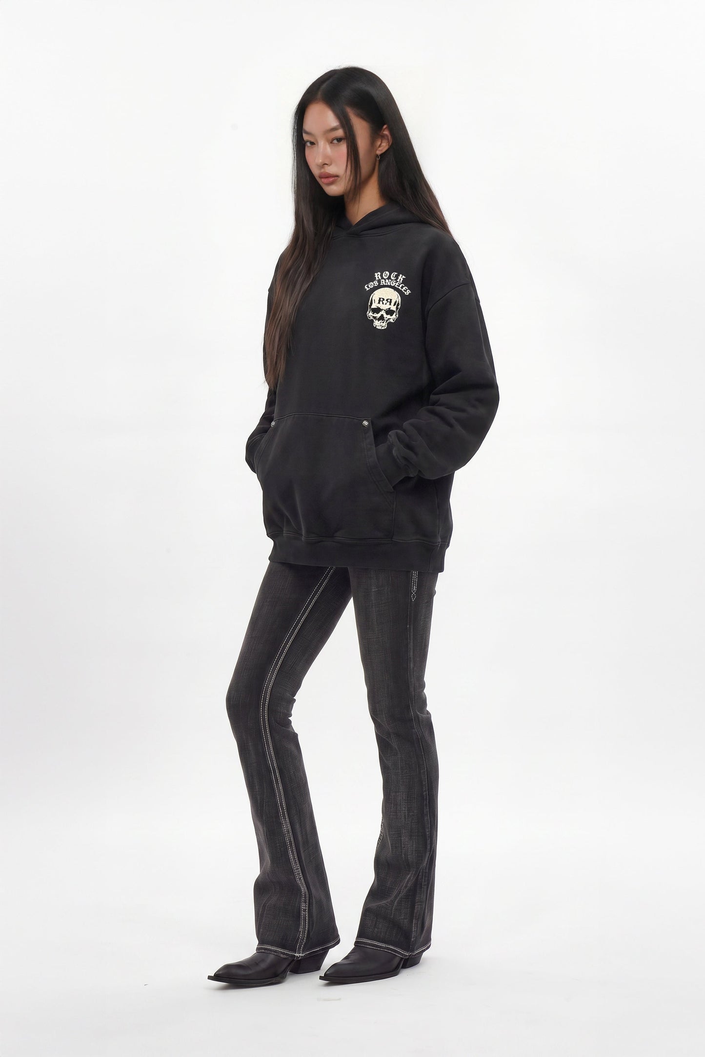 Grim Hoodie in Black (W)