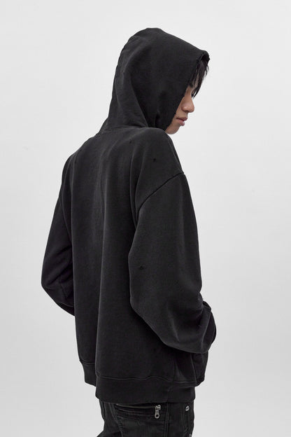 Silent Cross Hoodie in Black