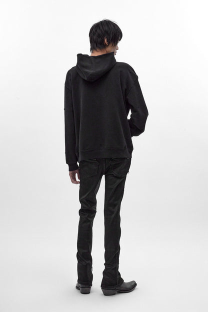 Silent Cross Hoodie in Black