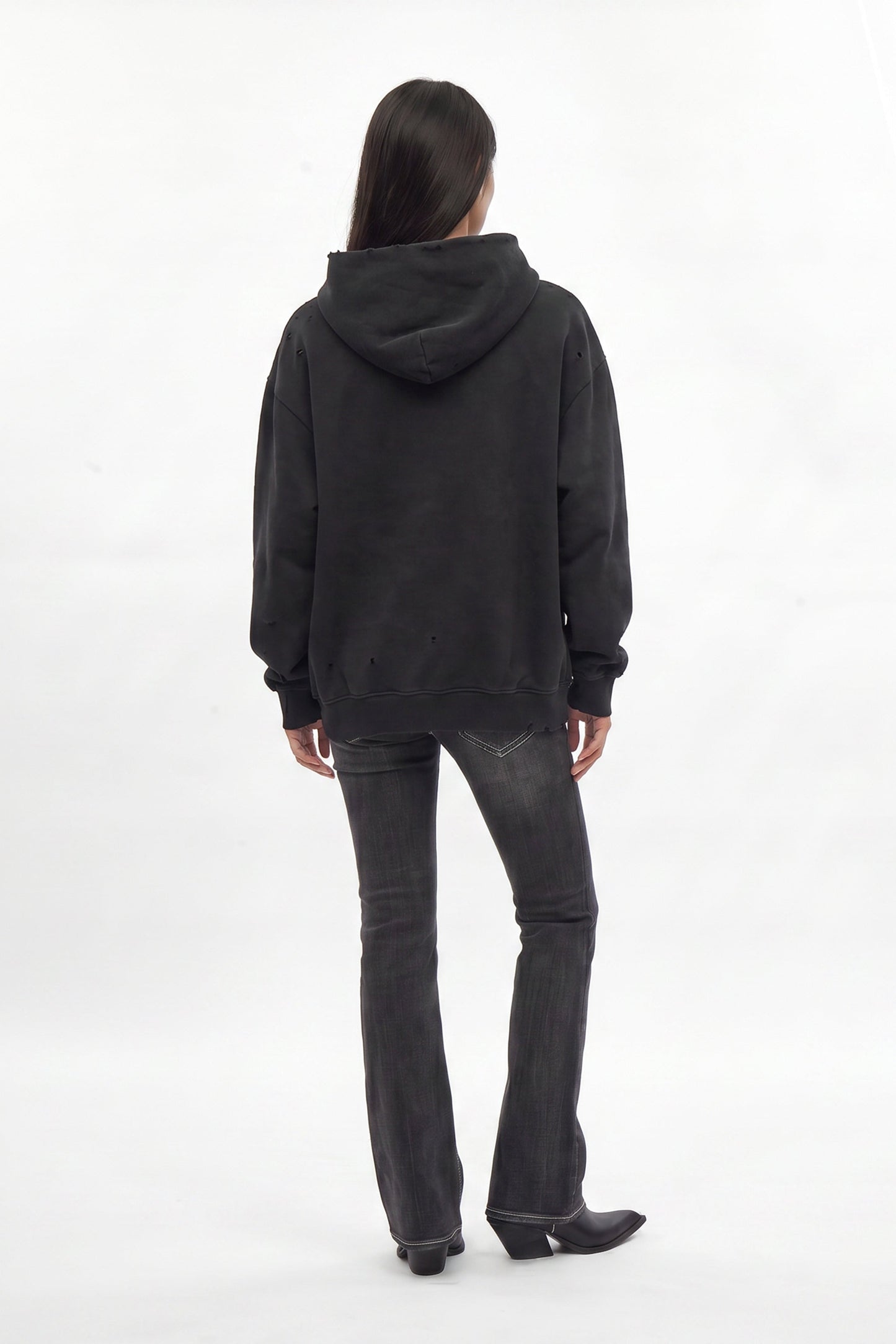 Silent Cross Hoodie in Black (W)