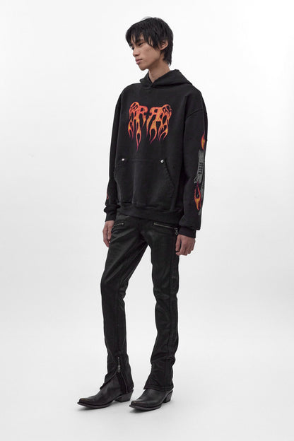 Molten Script Hoodie in Black