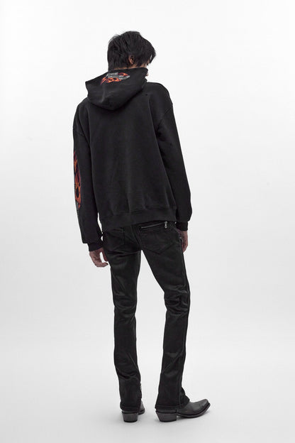Molten Script Hoodie in Black