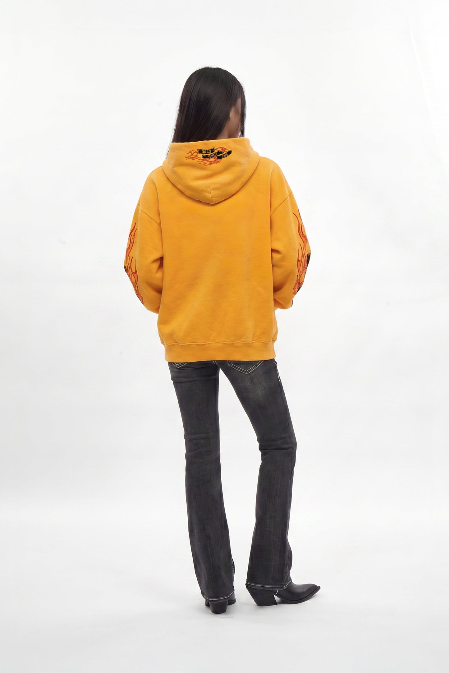 Molten Script Hoodie in Yellow (W)