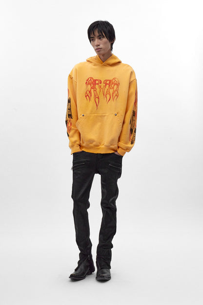 Molten Script Hoodie in Yellow