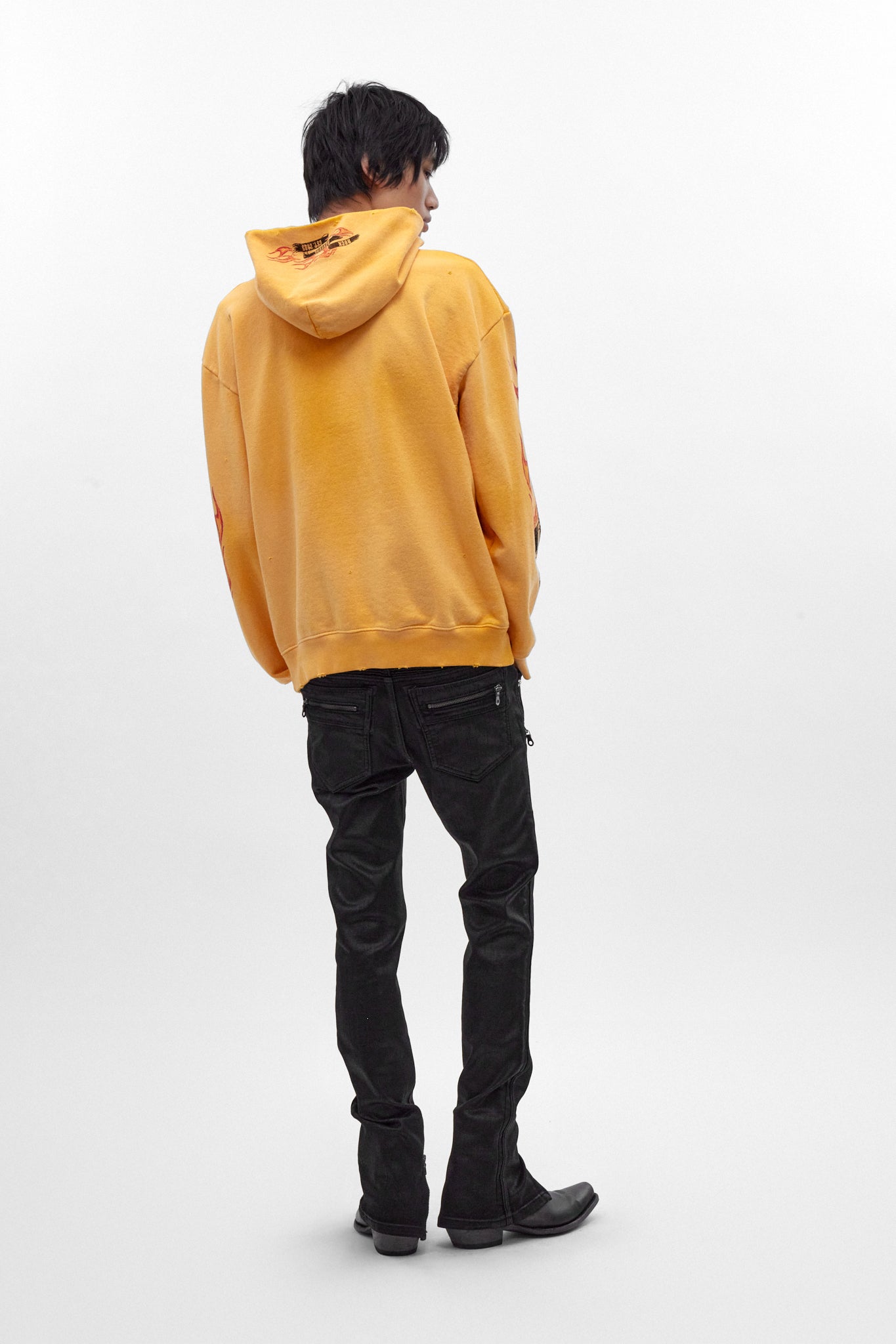 Molten Script Hoodie in Yellow
