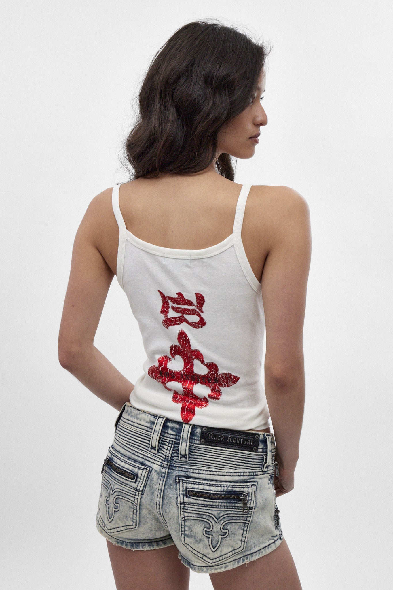Logo graphic Tank Top in White
