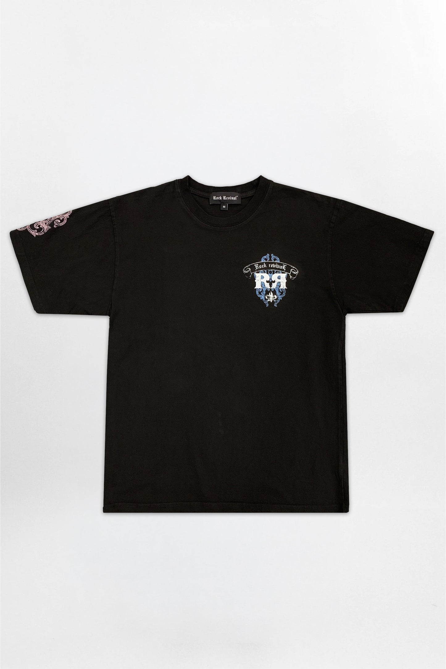 Cross Forme Tee in Black Dust/Pink/Blue