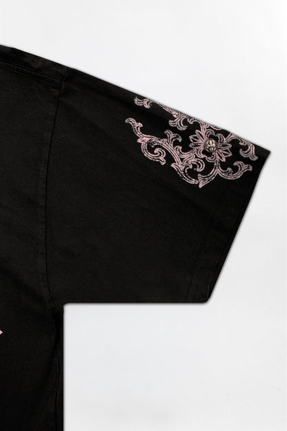 Cross Forme Tee in Black Dust/Pink/Blue