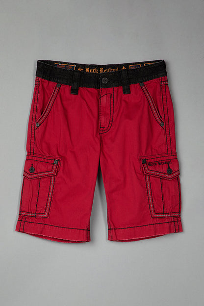 Red Cargo Shorts